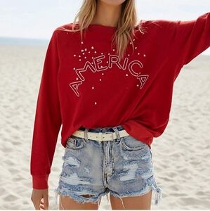 Project Social T America Oversized Graphic Sweatshirt